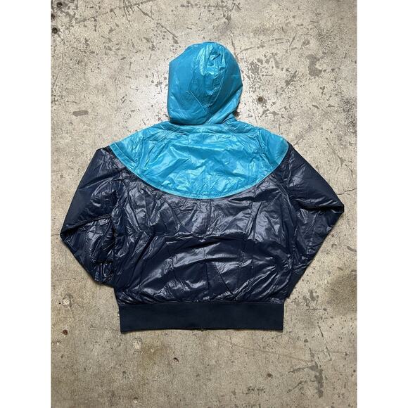 Nike Blue Windbreaker Men’s‎ Padded Nylon Blue Color block Men’s L Sample - Picture 5 of 10